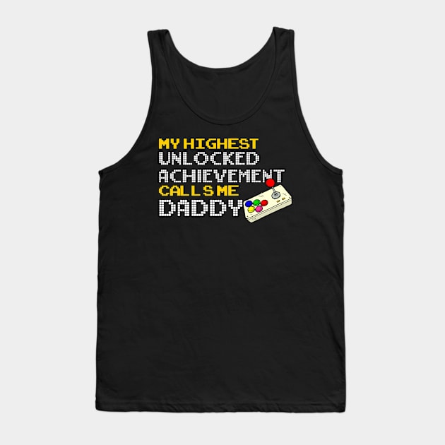 Funny Daddy Gamer Tank Top by Skylane